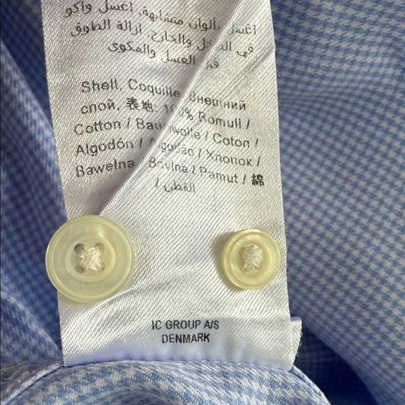 Tiger of Sweden Men’s Blue Checkered Cotton Shirt. Size 41 - Picture 8 of 8